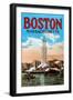 Boston Massachusetts-null-Framed Art Print