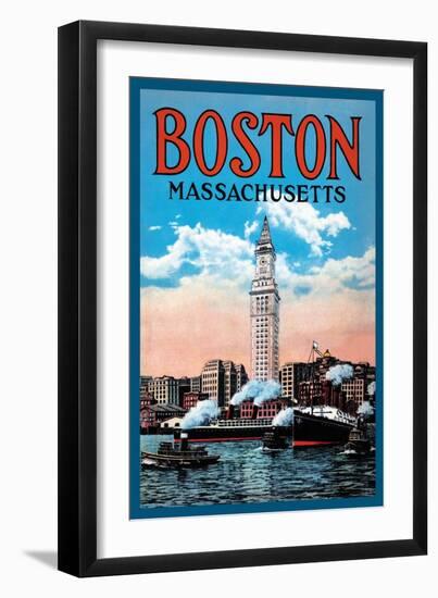 Boston Massachusetts-null-Framed Art Print