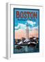 Boston Massachusetts-null-Framed Art Print