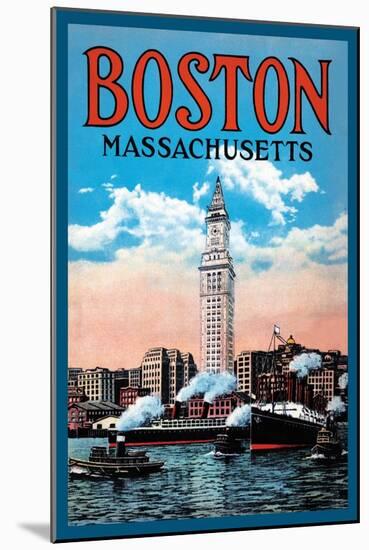 Boston Massachusetts-null-Mounted Art Print