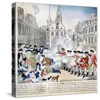 Boston Massacre, 1770-Paul Revere-Stretched Canvas