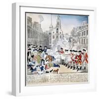 Boston Massacre, 1770-Paul Revere-Framed Giclee Print