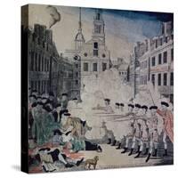 Boston Massacre, March 5,1770-Paul Revere-Stretched Canvas