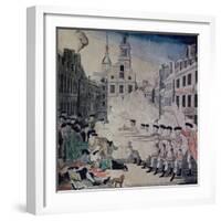 Boston Massacre, March 5,1770-Paul Revere-Framed Giclee Print