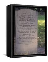 Boston Massacre Victims' Grave in the Old Granary Burying-Ground, Boston, Massachusetts-null-Framed Stretched Canvas