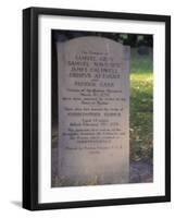 Boston Massacre Victims' Grave in the Old Granary Burying-Ground, Boston, Massachusetts-null-Framed Photographic Print