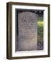Boston Massacre Victims' Grave in the Old Granary Burying-Ground, Boston, Massachusetts-null-Framed Photographic Print