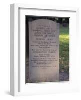 Boston Massacre Victims' Grave in the Old Granary Burying-Ground, Boston, Massachusetts-null-Framed Photographic Print