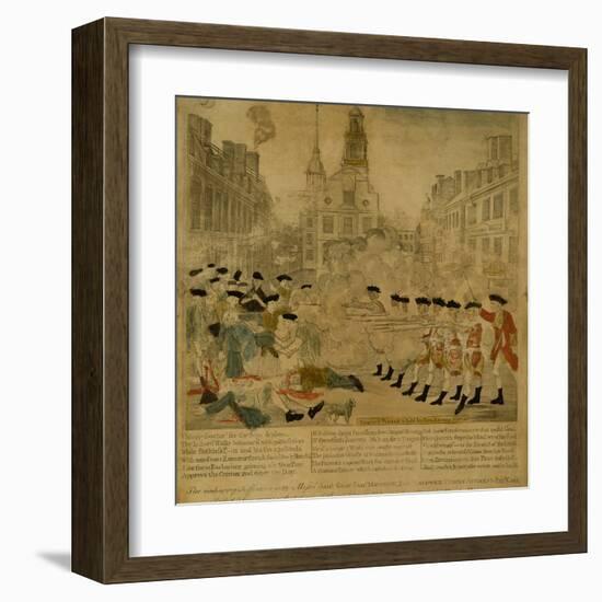 Boston Massacre-null-Framed Art Print