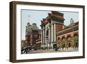 Boston: North Station-null-Framed Giclee Print