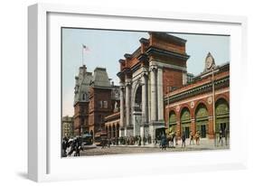 Boston: North Station-null-Framed Giclee Print