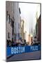 Boston Police Barrier-Mr Doomits-Mounted Photographic Print