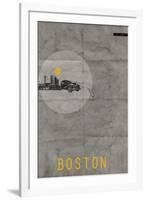 Boston Poster-NaxArt-Framed Premium Giclee Print