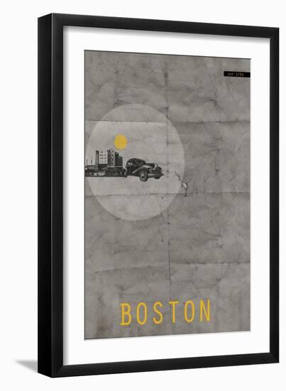 Boston Poster-NaxArt-Framed Art Print