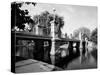 Boston Public Garden Suspension Bridge-null-Stretched Canvas