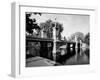 Boston Public Garden Suspension Bridge-null-Framed Photo