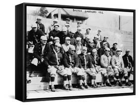 Boston Red Sox Baseball Team Photograph - Boston, MA-Lantern Press-Framed Stretched Canvas