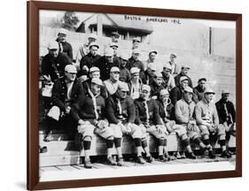 Boston Red Sox Baseball Team Photograph - Boston, MA-Lantern Press-Framed Art Print