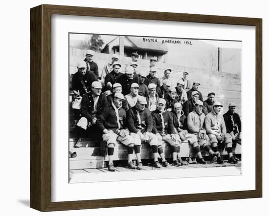 Boston Red Sox Baseball Team Photograph - Boston, MA-Lantern Press-Framed Art Print