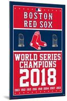 Boston Red Sox - Champions '18-null-Mounted Standard Poster