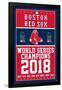 Boston Red Sox - Champions '18-null-Framed Standard Poster