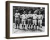 Boston Red Sox & Philadelphia Phillies Players, Baseball Photo - Philadelphia, PA-Lantern Press-Framed Art Print