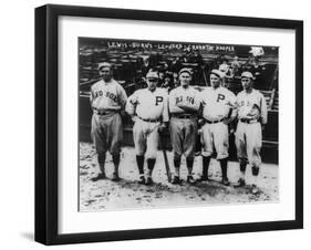 Boston Red Sox & Philadelphia Phillies Players, Baseball Photo - Philadelphia, PA-Lantern Press-Framed Art Print