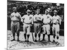Boston Red Sox & Philadelphia Phillies Players, Baseball Photo - Philadelphia, PA-Lantern Press-Mounted Art Print