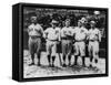 Boston Red Sox & Philadelphia Phillies Players, Baseball Photo - Philadelphia, PA-Lantern Press-Framed Stretched Canvas