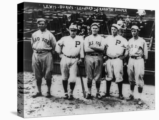 Boston Red Sox & Philadelphia Phillies Players, Baseball Photo - Philadelphia, PA-Lantern Press-Stretched Canvas