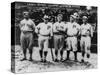 Boston Red Sox & Philadelphia Phillies Players, Baseball Photo - Philadelphia, PA-Lantern Press-Stretched Canvas