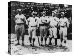 Boston Red Sox & Philadelphia Phillies Players, Baseball Photo - Philadelphia, PA-Lantern Press-Stretched Canvas
