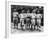 Boston Red Sox & Philadelphia Phillies Players, Baseball Photo - Philadelphia, PA-Lantern Press-Framed Art Print