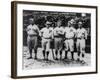 Boston Red Sox & Philadelphia Phillies Players, Baseball Photo - Philadelphia, PA-Lantern Press-Framed Art Print