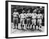 Boston Red Sox & Philadelphia Phillies Players, Baseball Photo - Philadelphia, PA-Lantern Press-Framed Art Print