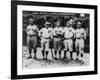 Boston Red Sox & Philadelphia Phillies Players, Baseball Photo - Philadelphia, PA-Lantern Press-Framed Art Print