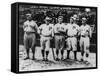 Boston Red Sox & Philadelphia Phillies Players, Baseball Photo - Philadelphia, PA-Lantern Press-Framed Stretched Canvas