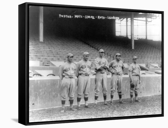 Boston Red Sox Pitchers, Baseball Photo - Boston, MA-Lantern Press-Framed Stretched Canvas