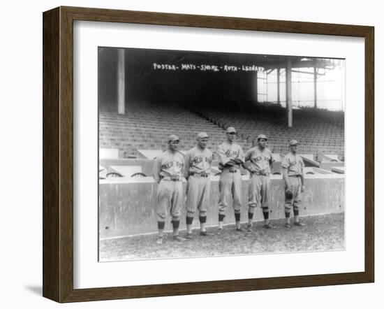 Boston Red Sox Pitchers, Baseball Photo - Boston, MA-Lantern Press-Framed Art Print