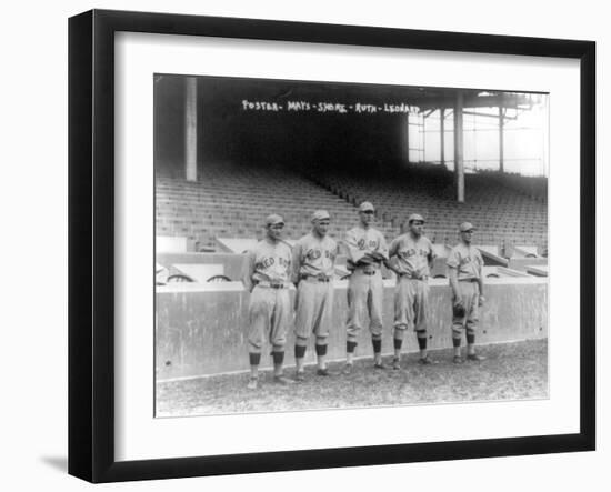 Boston Red Sox Pitchers, Baseball Photo - Boston, MA-Lantern Press-Framed Art Print