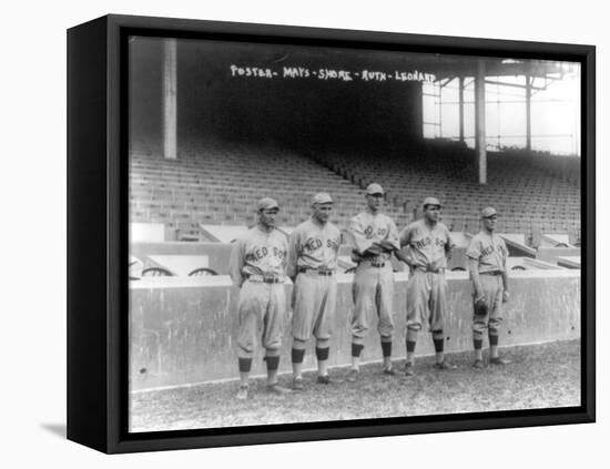 Boston Red Sox Pitchers, Baseball Photo - Boston, MA-Lantern Press-Framed Stretched Canvas