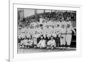 Boston Red Sox Team, World Series, Baseball Photo - Boston, MA-Lantern Press-Framed Premium Giclee Print