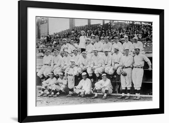 Boston Red Sox Team, World Series, Baseball Photo - Boston, MA-Lantern Press-Framed Premium Giclee Print