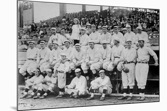 Boston Red Sox Team, World Series, Baseball Photo - Boston, MA-Lantern Press-Mounted Art Print