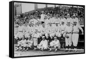 Boston Red Sox Team, World Series, Baseball Photo - Boston, MA-Lantern Press-Framed Stretched Canvas