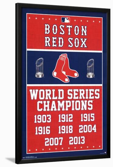 Boston Red Sox World Series Champions-null-Lamina Framed Poster