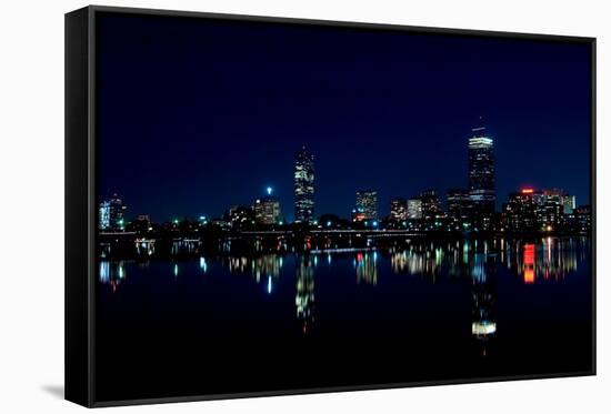 Boston Skyline 1-LSmirnov-Framed Stretched Canvas