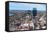 Boston Skyline Aerial View Panorama with Skyscrapers and Charles River.-Songquan Deng-Framed Stretched Canvas