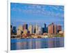 Boston Skyline and Harbor, Massachusetts-null-Framed Photographic Print