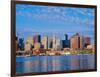 Boston Skyline and Harbor, Massachusetts-null-Framed Photographic Print